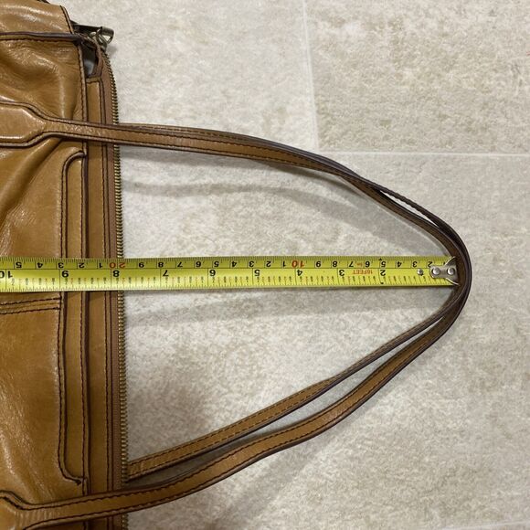 Hobo Shoulder Purse Friar Brown Distress Leather Sophisticated office - Picture 7 of 16